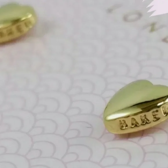 NWT 3PC Ted baker london SET Chunky heart necklace & Earrings. - Picture 13 of 14